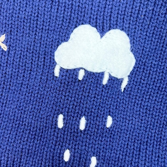 🌵🐓☀️ Desert Farm Scene Emboidered Patched Zip-Up Hooded Sweater w/Pockets KIDS 6 - Picture 7 of 7